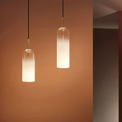 LEDS-C4 Glam -riippuvalo, valkoinen lasi, K 31 cm