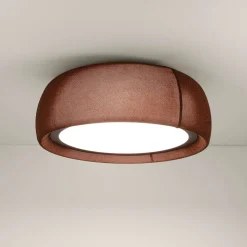 LEDS-C4 LED-kattovalaisin Gong, ruskea, 3 000 K, Ø 61,2 cm
