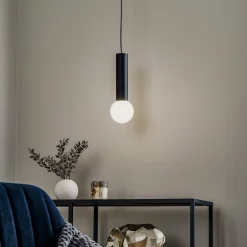LEDS-C4 Mist kylpyhuoneen riippuvalo, IP44 musta