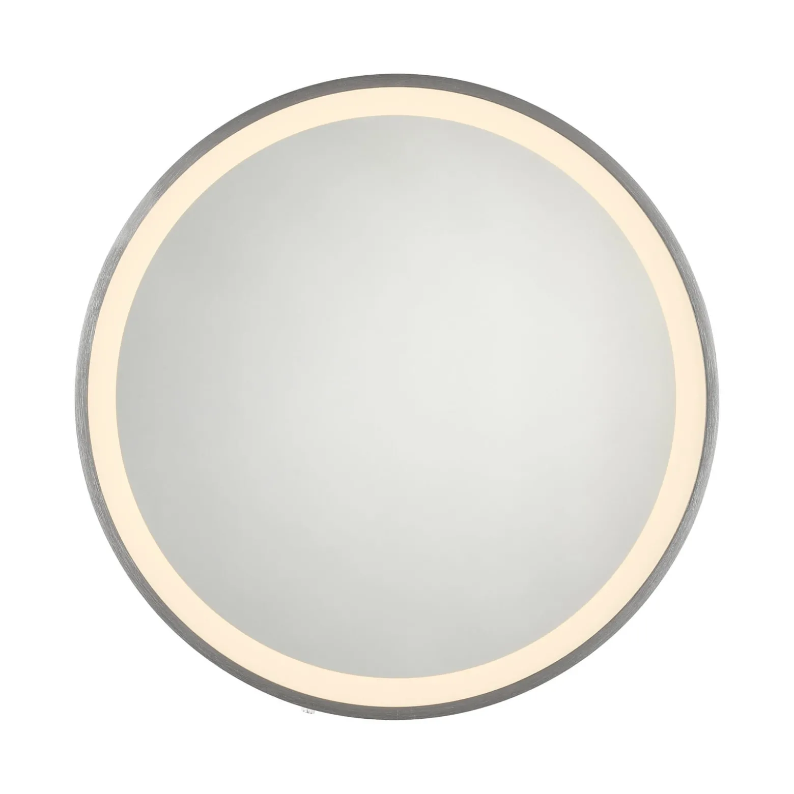 LED-seinäpeili VIDRO, harmaa, Ø 46 cm, powerbank, kytkin