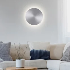 LED-seinävalaisin akku Puntua Ø 25 cm alumiini