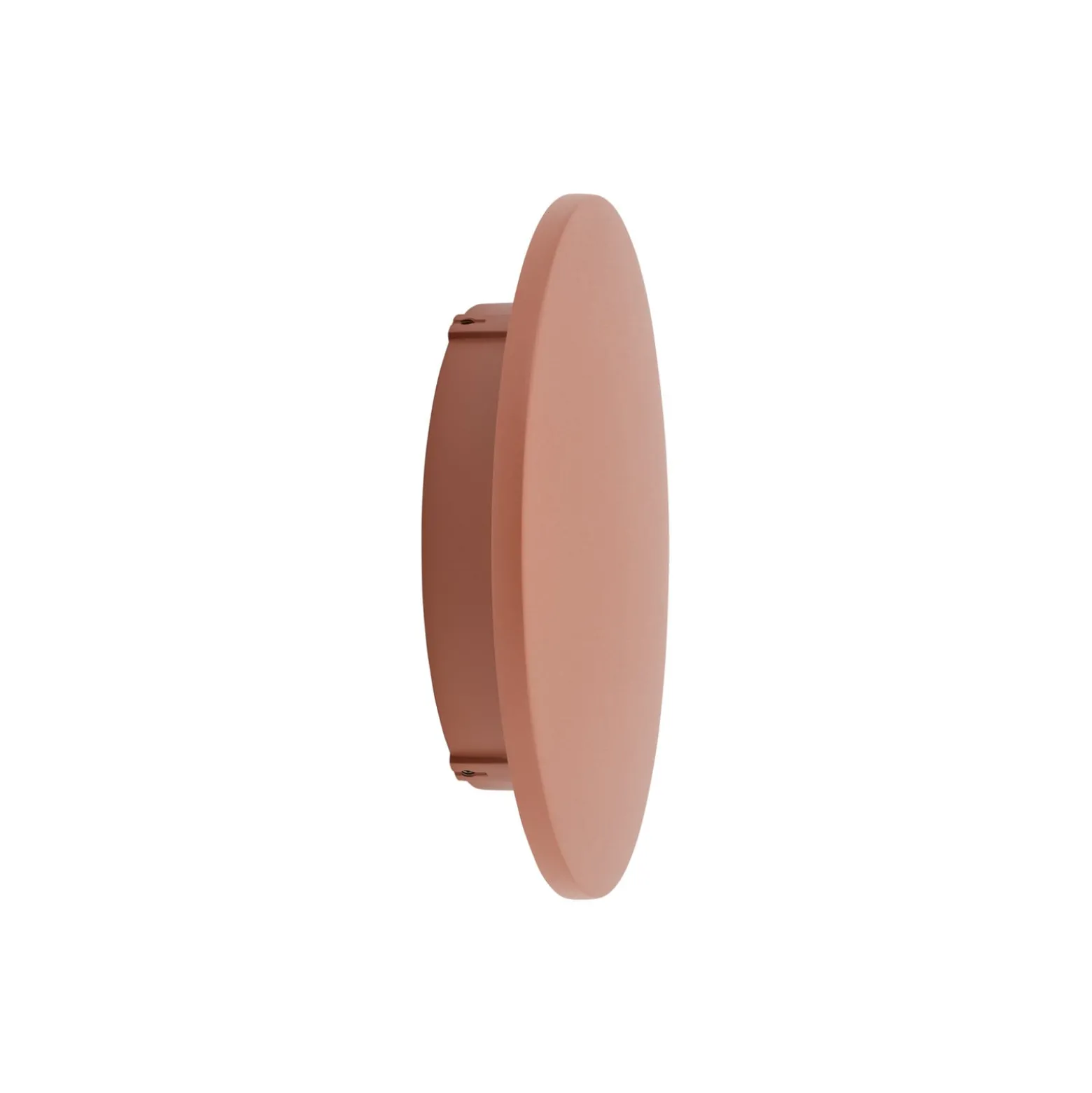 LED-seinävalaisin Aria M, tiilenpunainen, alumiini, Ø 18 cm