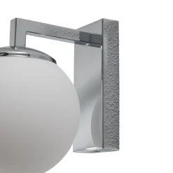 LED-seinävalaisin Aseor, lasi, kromi
