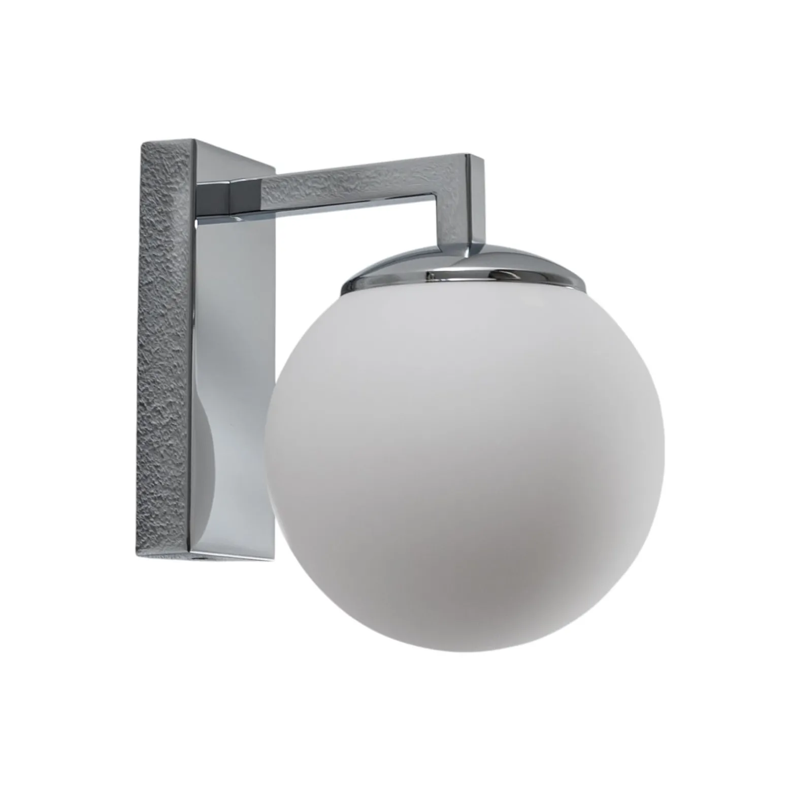 LED-seinävalaisin Aseor, lasi, kromi