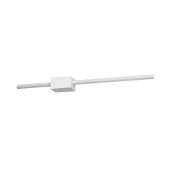 LED-seinävalaisin Cassino, mattavalkoinen, leveys 70 cm, metalli