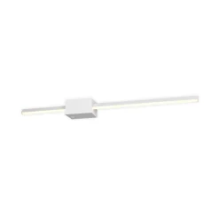 LED-seinävalaisin Cassino, mattavalkoinen, leveys 70 cm, metalli