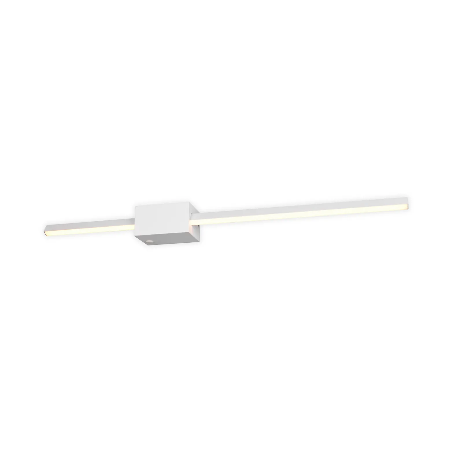 LED-seinävalaisin Cassino, mattavalkoinen, leveys 70 cm, metalli
