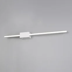 LED-seinävalaisin Cassino, mattavalkoinen, leveys 70 cm, metalli