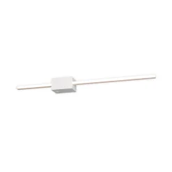 LED-seinävalaisin Cassino, mattavalkoinen, leveys 70 cm, metalli