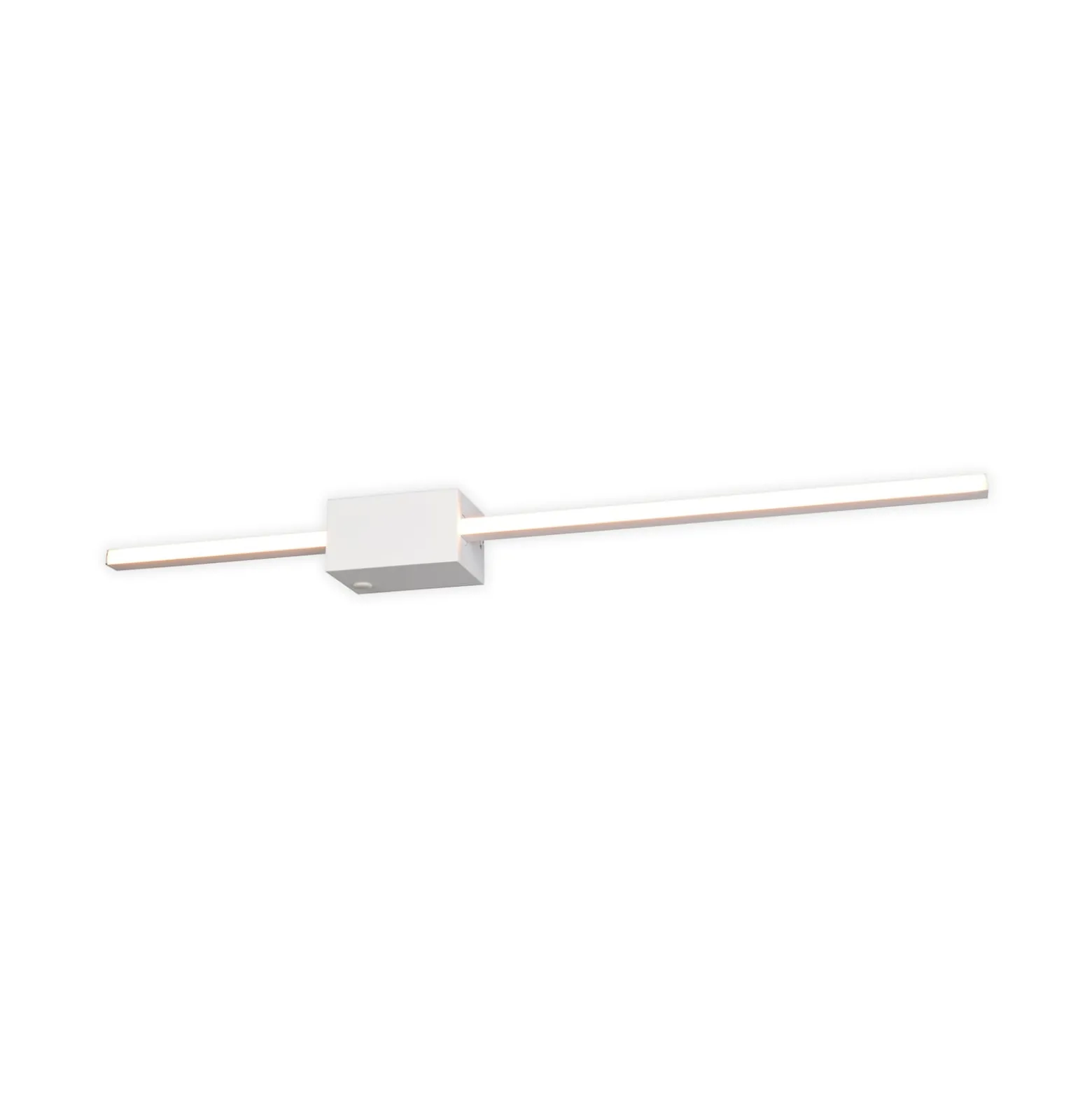 LED-seinävalaisin Cassino, mattavalkoinen, leveys 70 cm, metalli