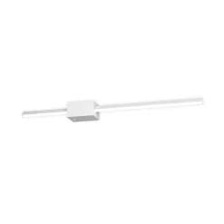 LED-seinävalaisin Cassino, mattavalkoinen, leveys 70 cm, metalli
