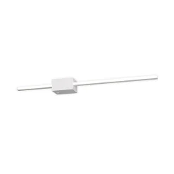 LED-seinävalaisin Cassino, mattavalkoinen, leveys 70 cm, metalli