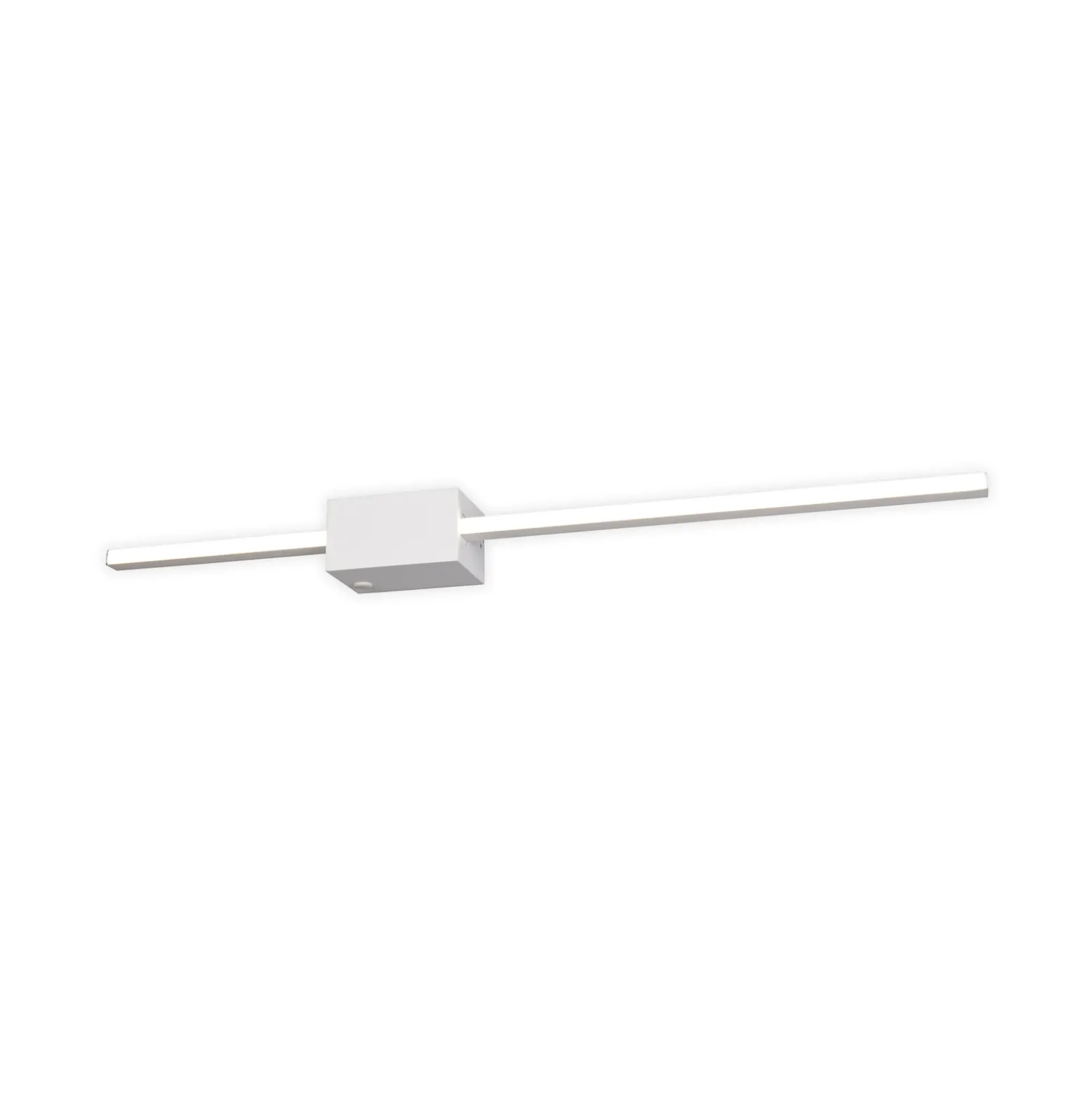 LED-seinävalaisin Cassino, mattavalkoinen, leveys 70 cm, metalli