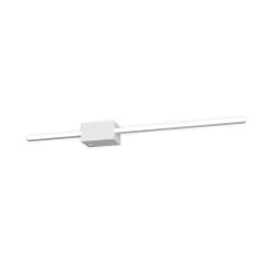 LED-seinävalaisin Cassino, mattavalkoinen, leveys 70 cm, metalli