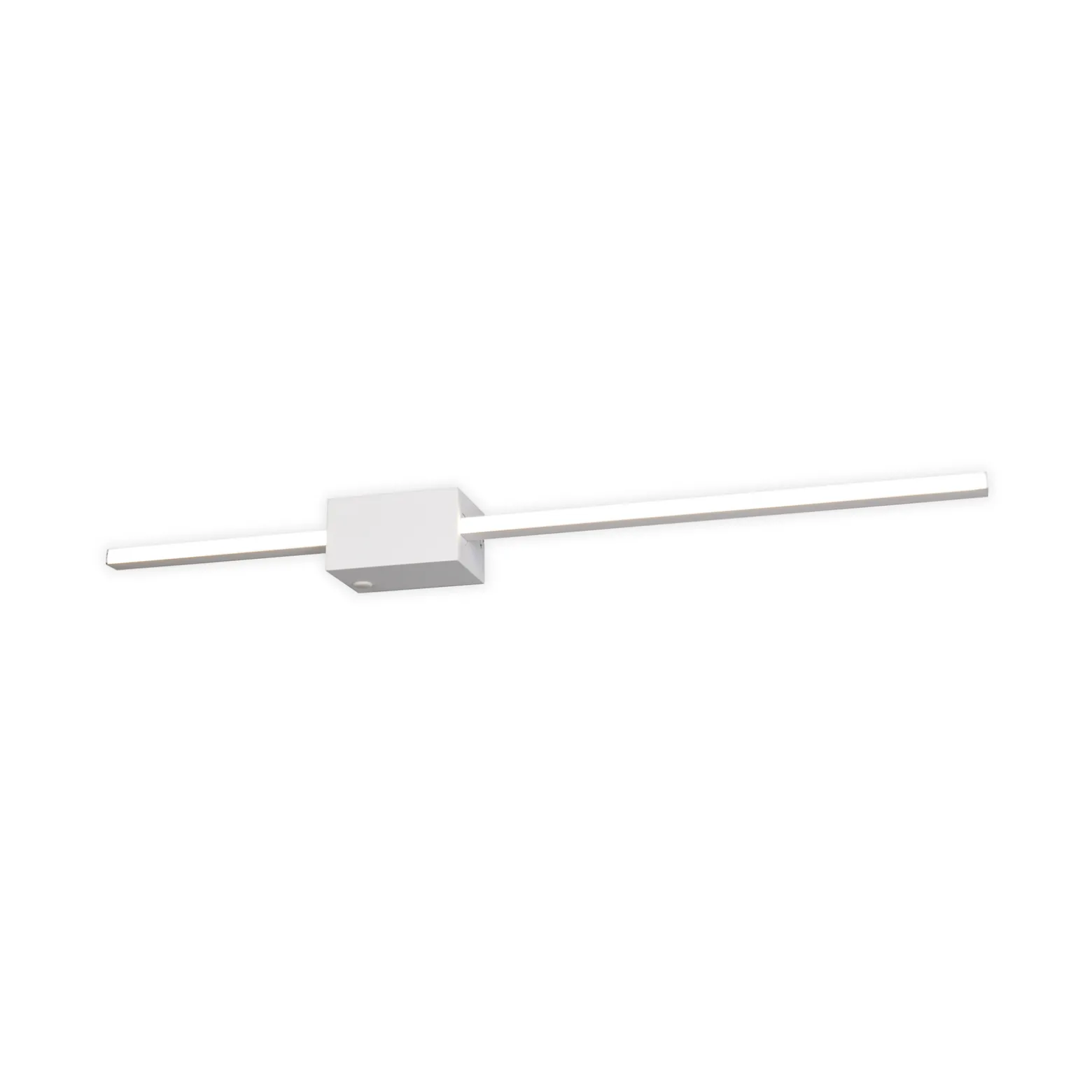LED-seinävalaisin Cassino, mattavalkoinen, leveys 70 cm, metalli