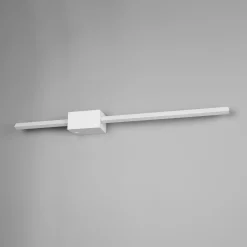 LED-seinävalaisin Cassino, mattavalkoinen, leveys 70 cm, metalli