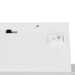 LED-seinävalaisin Cassino, mattavalkoinen, leveys 70 cm, metalli