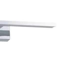 LED-seinävalaisin Conettilla, kromivärinen, leveys 40 cm IP44 CCT