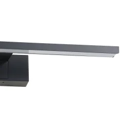 LED-seinävalaisin Conettilla, musta, leveys 40 cm, IP44, CCT