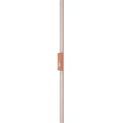 LED-seinävalaisin Demi L, tiilenpunainen, alumiini, korkeus 144 cm, IP54