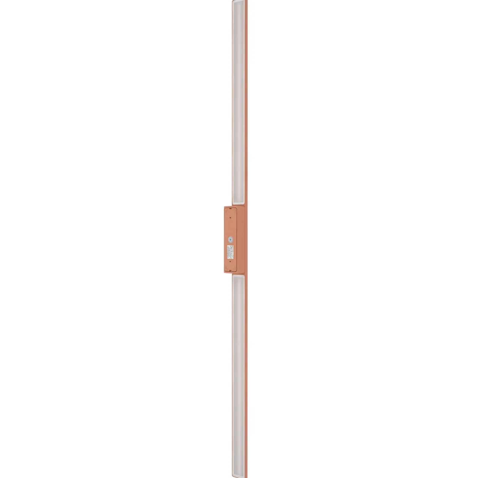 LED-seinävalaisin Demi L, tiilenpunainen, alumiini, korkeus 144 cm, IP54