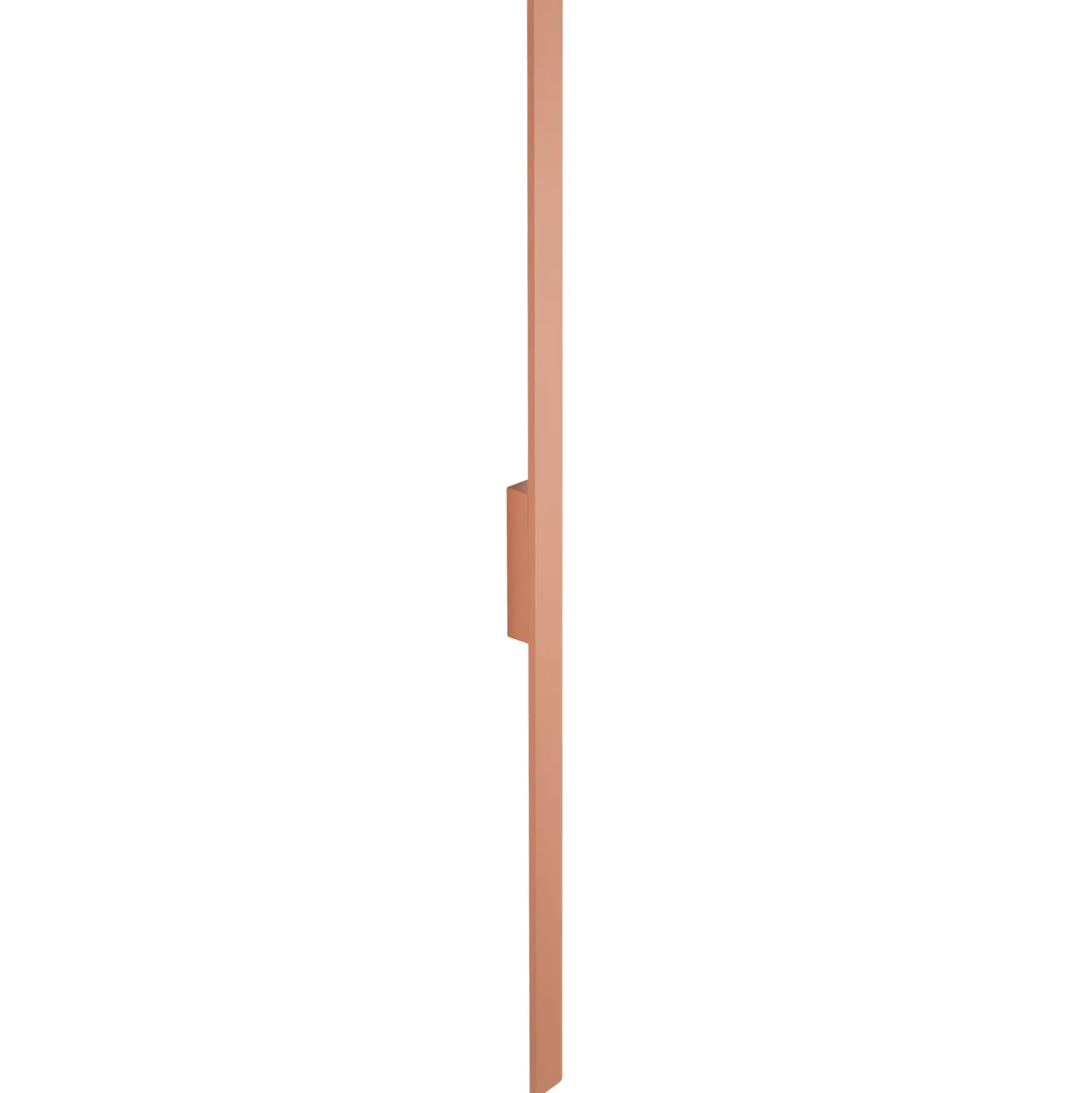 LED-seinävalaisin Demi L, tiilenpunainen, alumiini, korkeus 144 cm, IP54