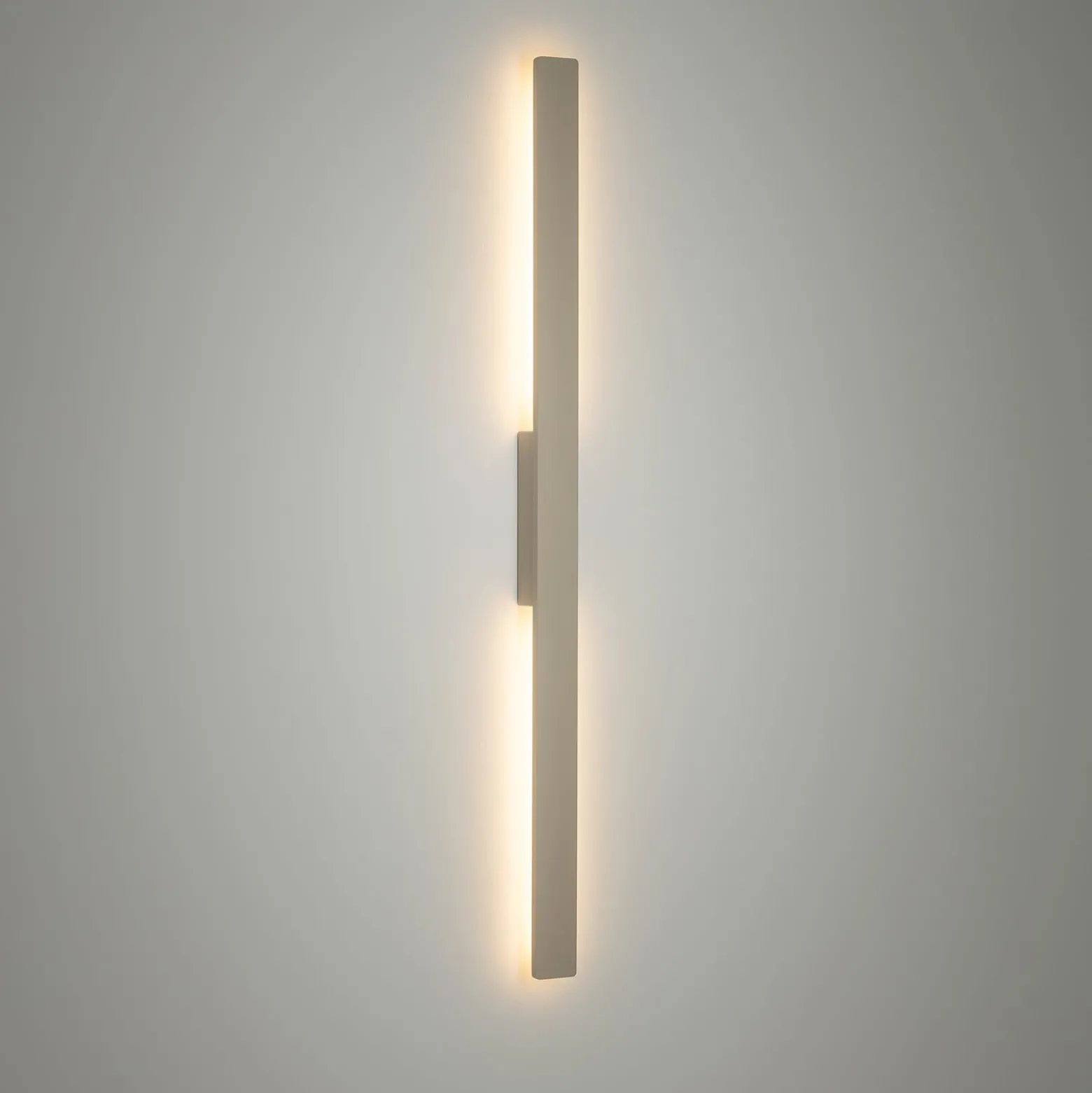 LED-seinävalaisin Demi M, hiekka, alumiini, korkeus 100 cm, IP54