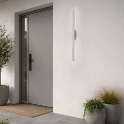 LED-seinävalaisin Demi M, hiekka, alumiini, korkeus 100 cm, IP54