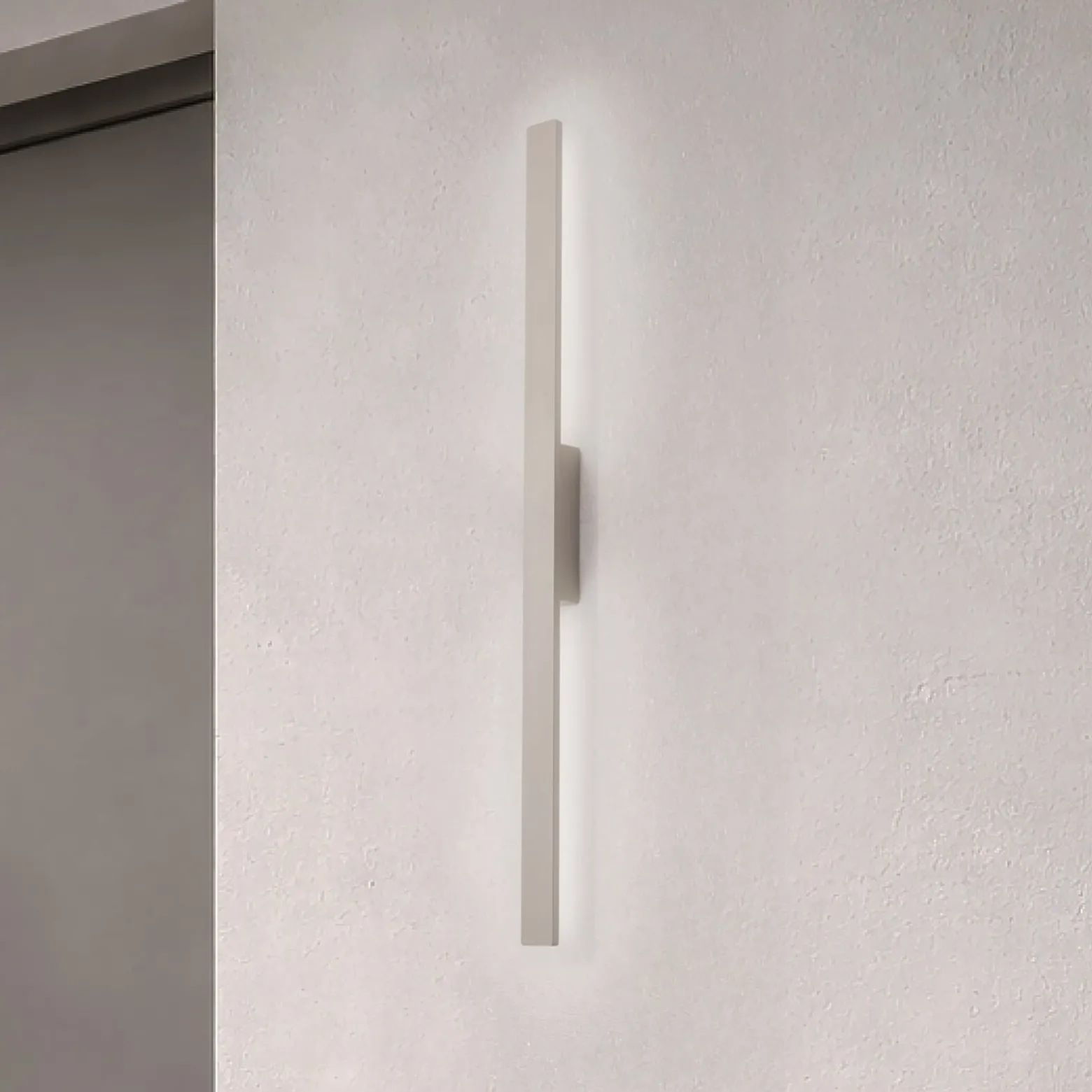LED-seinävalaisin Demi M, hiekka, alumiini, korkeus 100 cm, IP54
