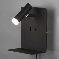 LED-seinävalaisin Element hyllyllä musta matta