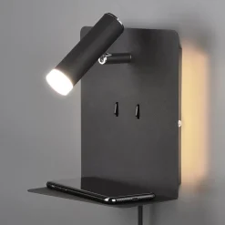 LED-seinävalaisin Element hyllyllä musta matta