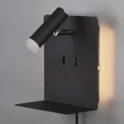 LED-seinävalaisin Element hyllyllä musta matta