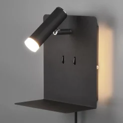 LED-seinävalaisin Element hyllyllä musta matta