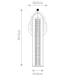 LED-seinävalaisin ESPADA, kiillotettu kromi, Ø 16 cm, metalli IP44