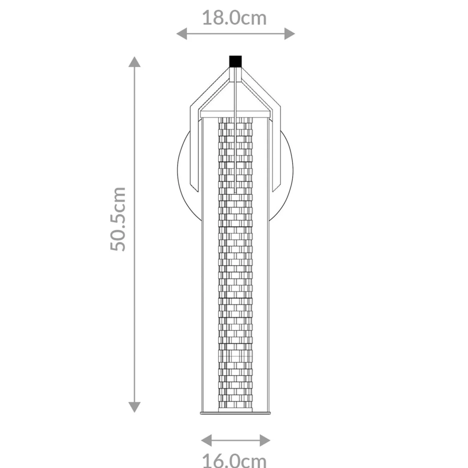 LED-seinävalaisin ESPADA, kiillotettu kromi, Ø 16 cm, metalli IP44