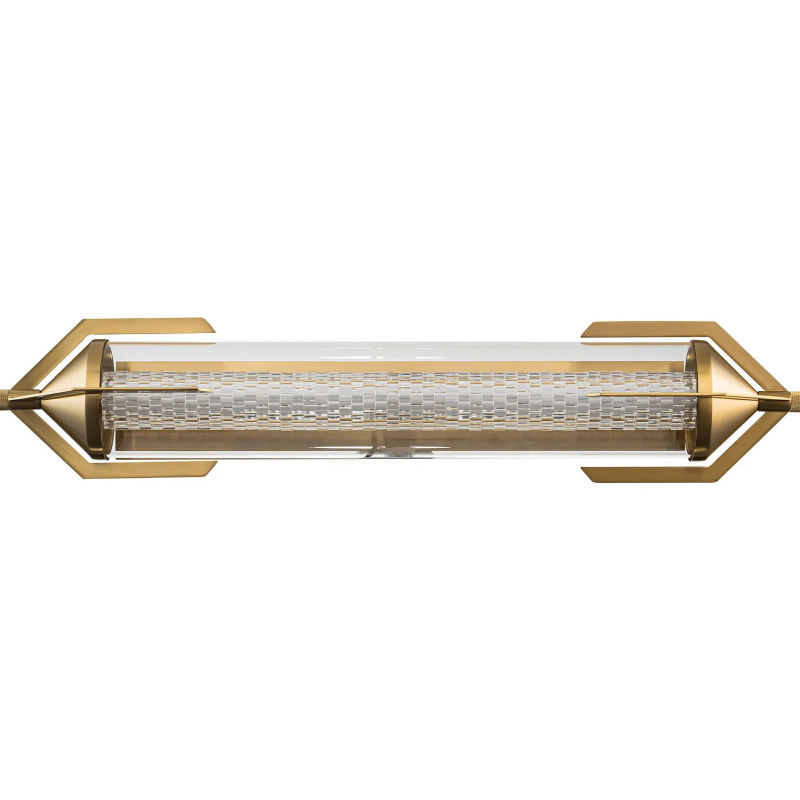 LED-seinävalaisin ESPADA kultainen harjattu Leveys 70 cm Metalli IP44