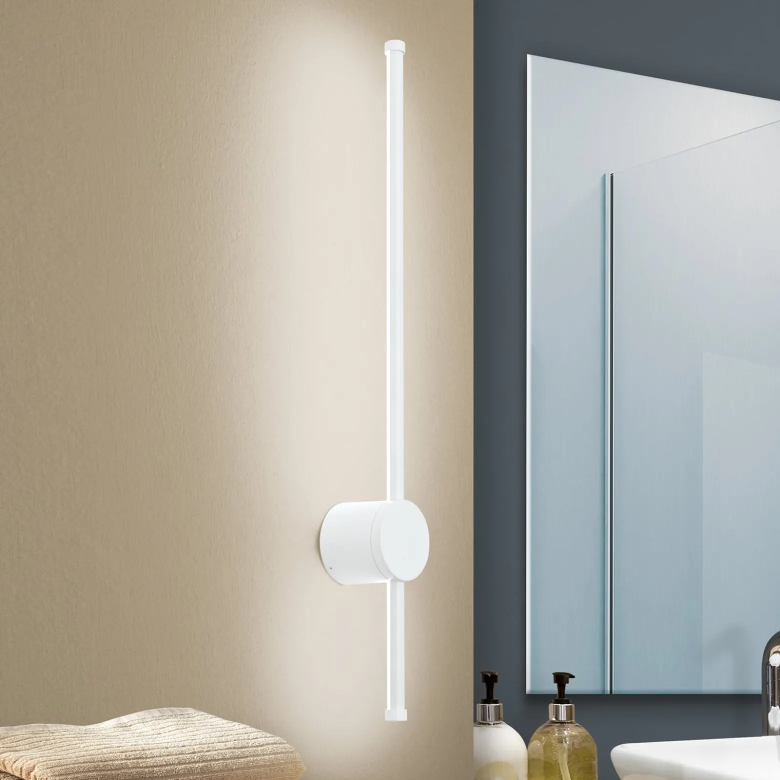 LED-seinävalaisin Ferdinand, IP54, valkoinen