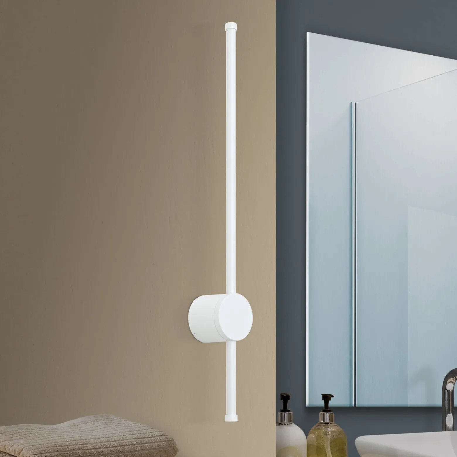 LED-seinävalaisin Ferdinand, IP54, valkoinen