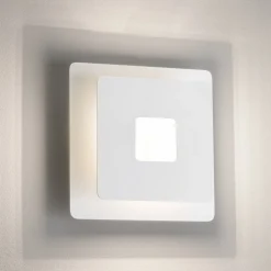 LED-seinävalaisin Hennes, leveys 18 cm, valkoinen