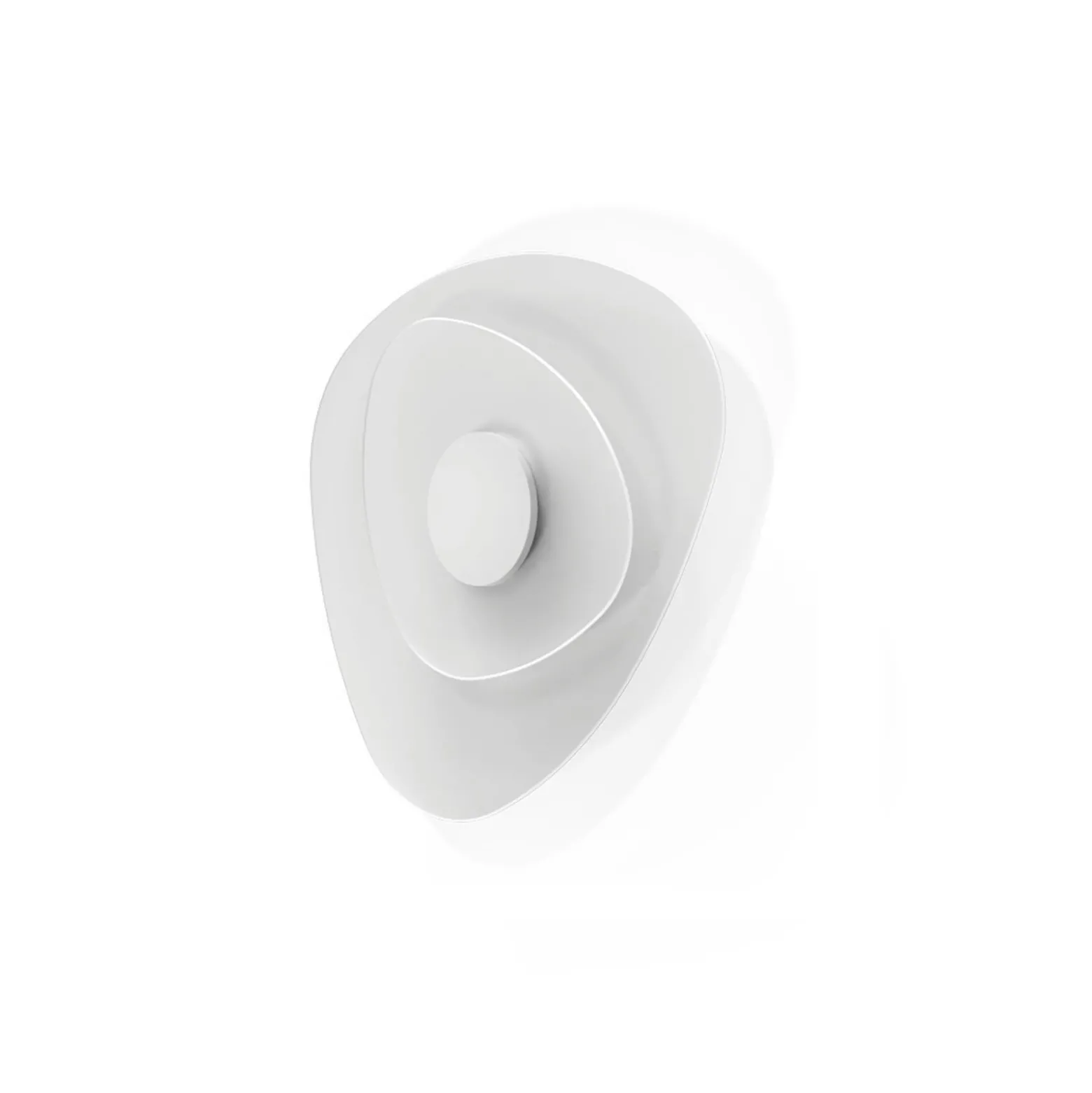 LED-seinävalaisin Joint_W, ovaali, 58 cm, valkoinen, metalli