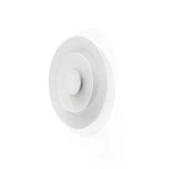 LED-seinävalaisin Joint_W, pyöreä, Ø 55 cm, valkoinen, metalli