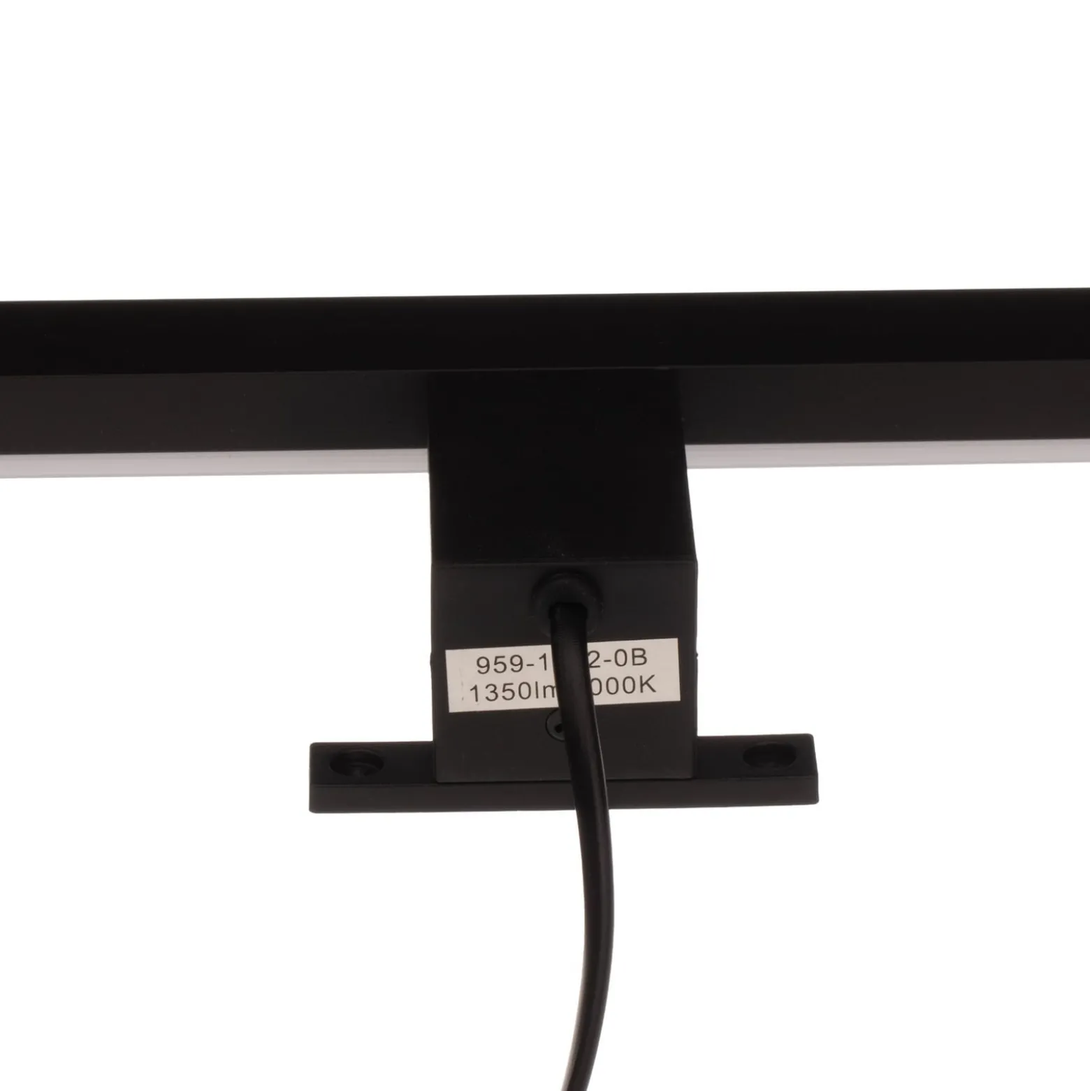 LED-seinävalaisin Lino, mattamusta/valkoinen