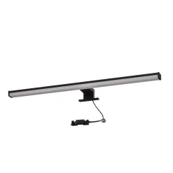 LED-seinävalaisin Lino, mattamusta/valkoinen