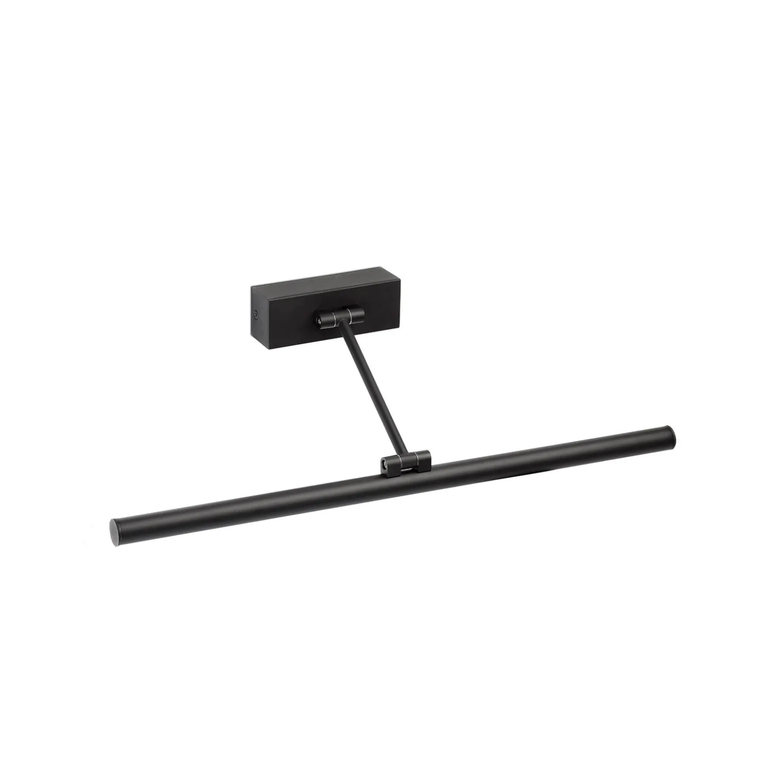 LED-seinävalaisin Magritte 450, musta, alumiini, leveys 45 cm