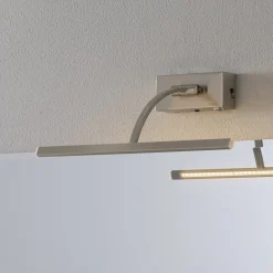 LED-seinävalaisin Matisse, leveys 34 cm, hopea
