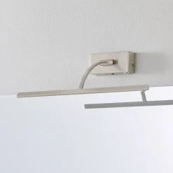 LED-seinävalaisin Matisse, leveys 45 cm, hopea