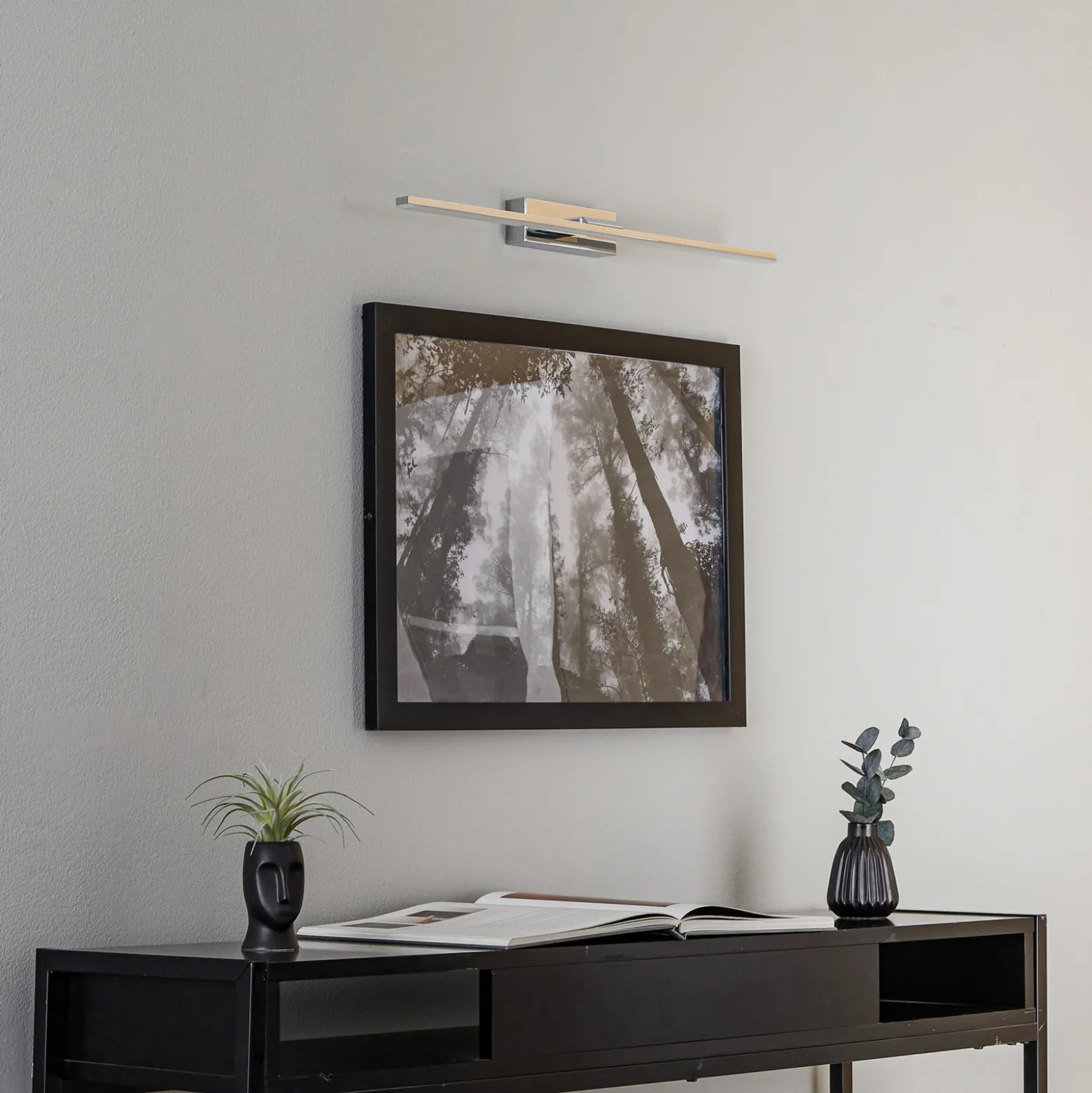 LED-seinävalaisin Miroir 60 cm kromi 3000K
