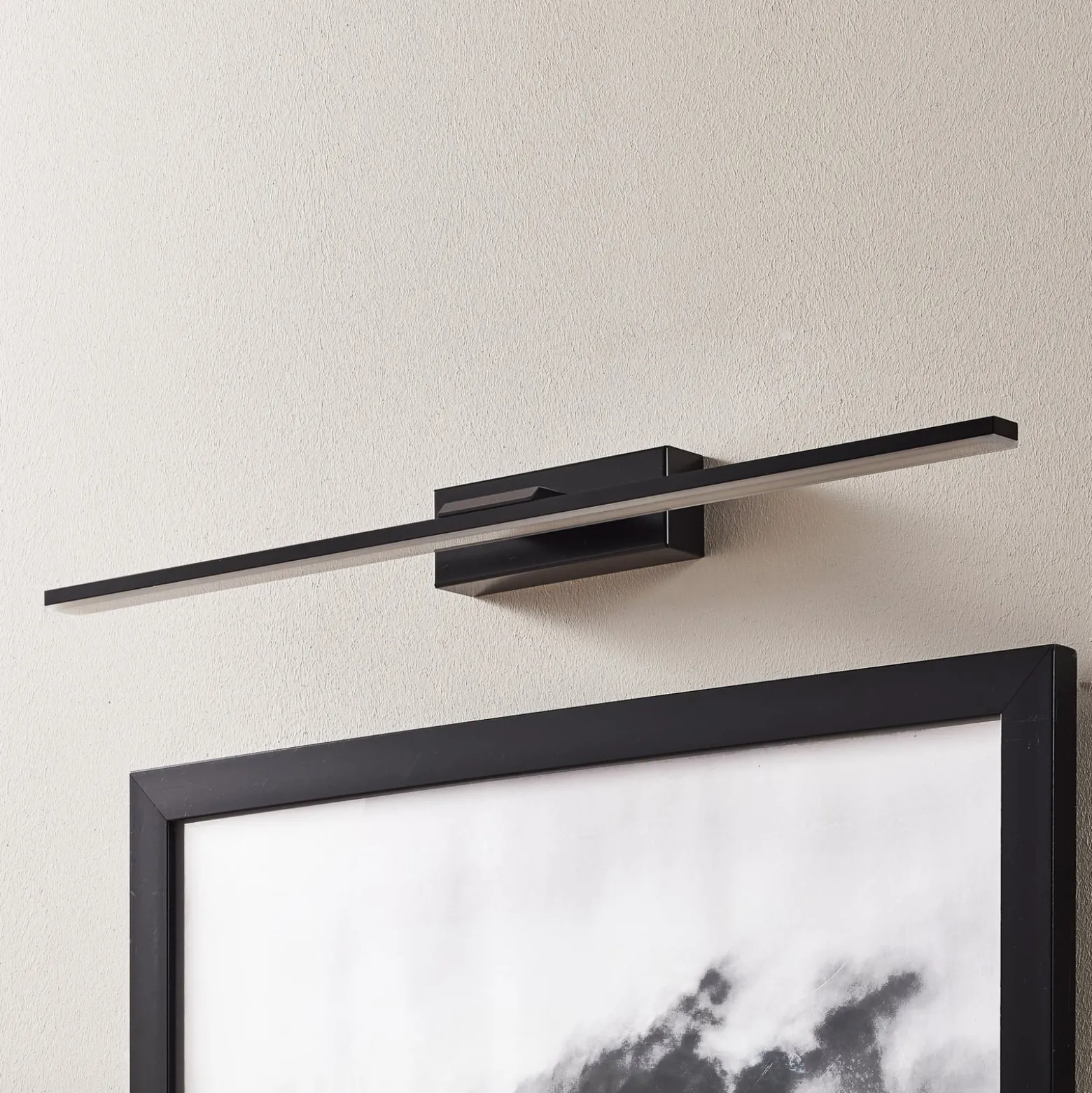 LED-seinävalaisin Miroir 60 cm musta 4000K