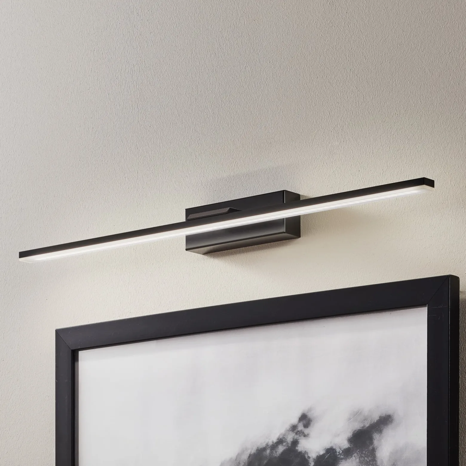 LED-seinävalaisin Miroir 60 cm musta 4000K