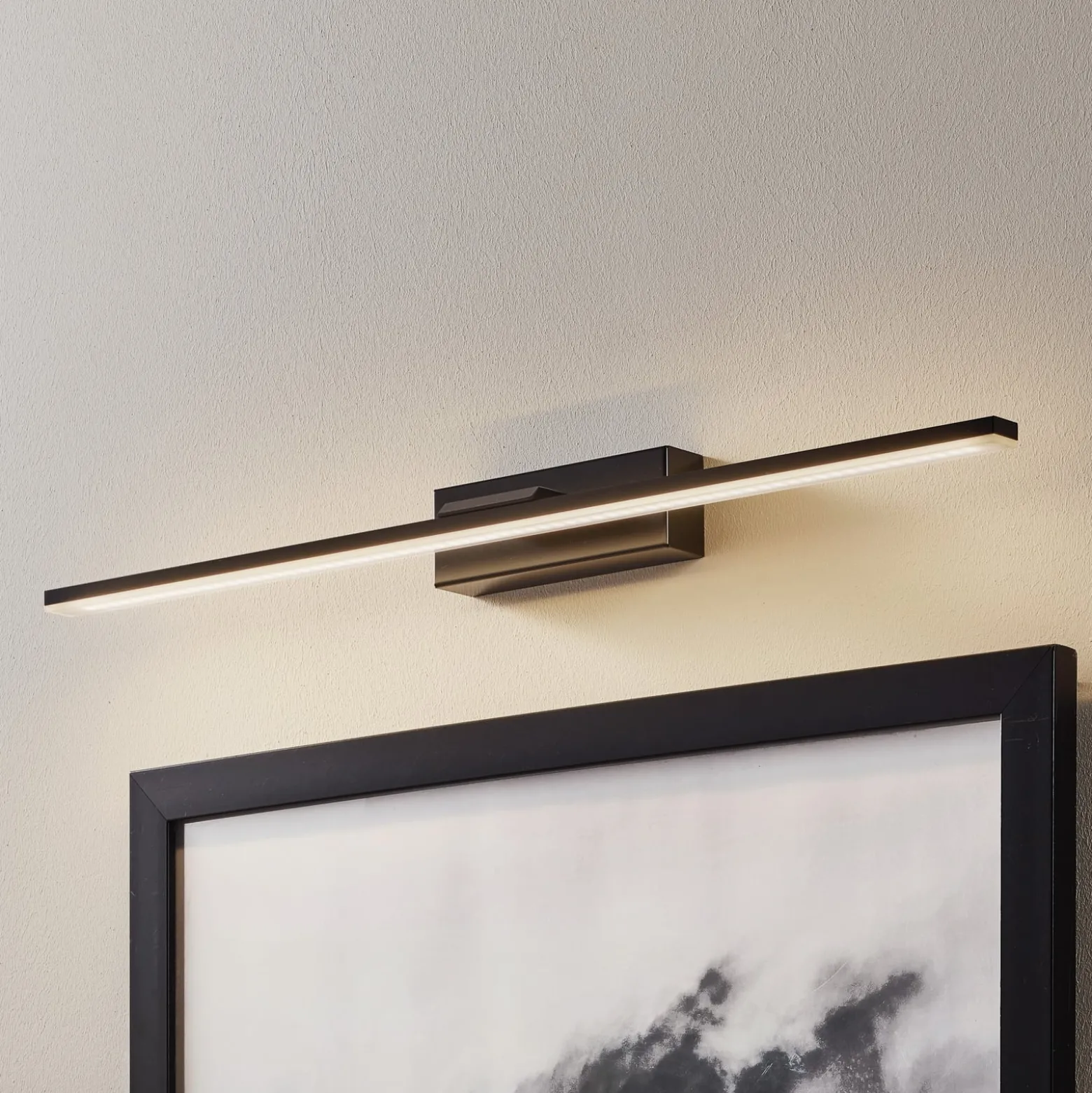 LED-seinävalaisin Miroir 60 cm musta 3000K